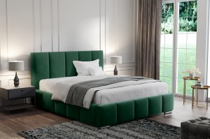 Postel MODEL 09 200x200 zelená - MAGIC VELVET 2225