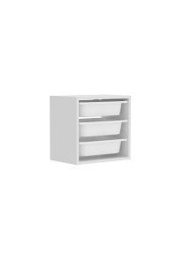 Nástěnný víceúčelový úložný box VERA - bílý (4/6)
