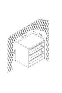Nástěnný víceúčelový úložný box VERA - bílý (5/6)